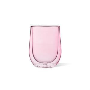 NEW CORKCICLE glass stemless double pack in blush